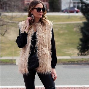 Faux Shaggy Fur Vest